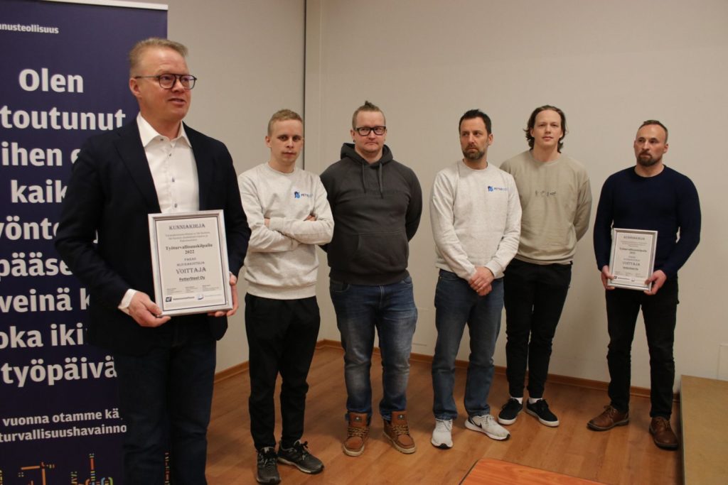 työturvallisuus palkinto petteri heimonen